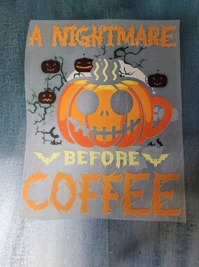 Halloween DTF Transfer Ready To Press 8×8